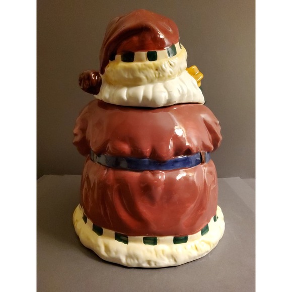 Santa Claus Ceramic Cookie Jar - Picture 4 of 5